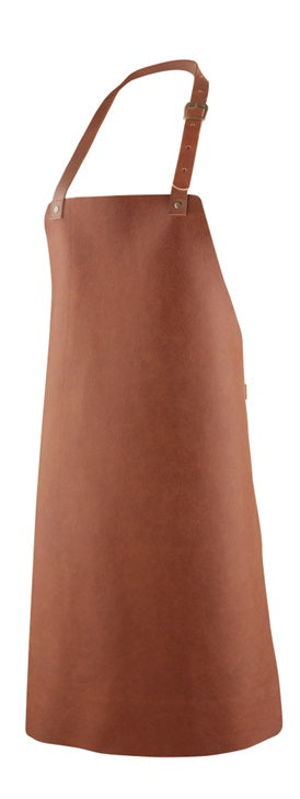 Professional cooking apron in full grain buffalo leather